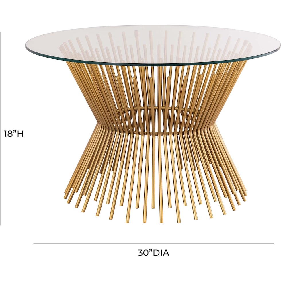edwin gold coffee table   