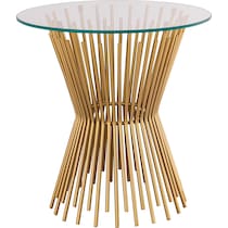 edwin gold end table   