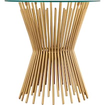 edwin gold end table   