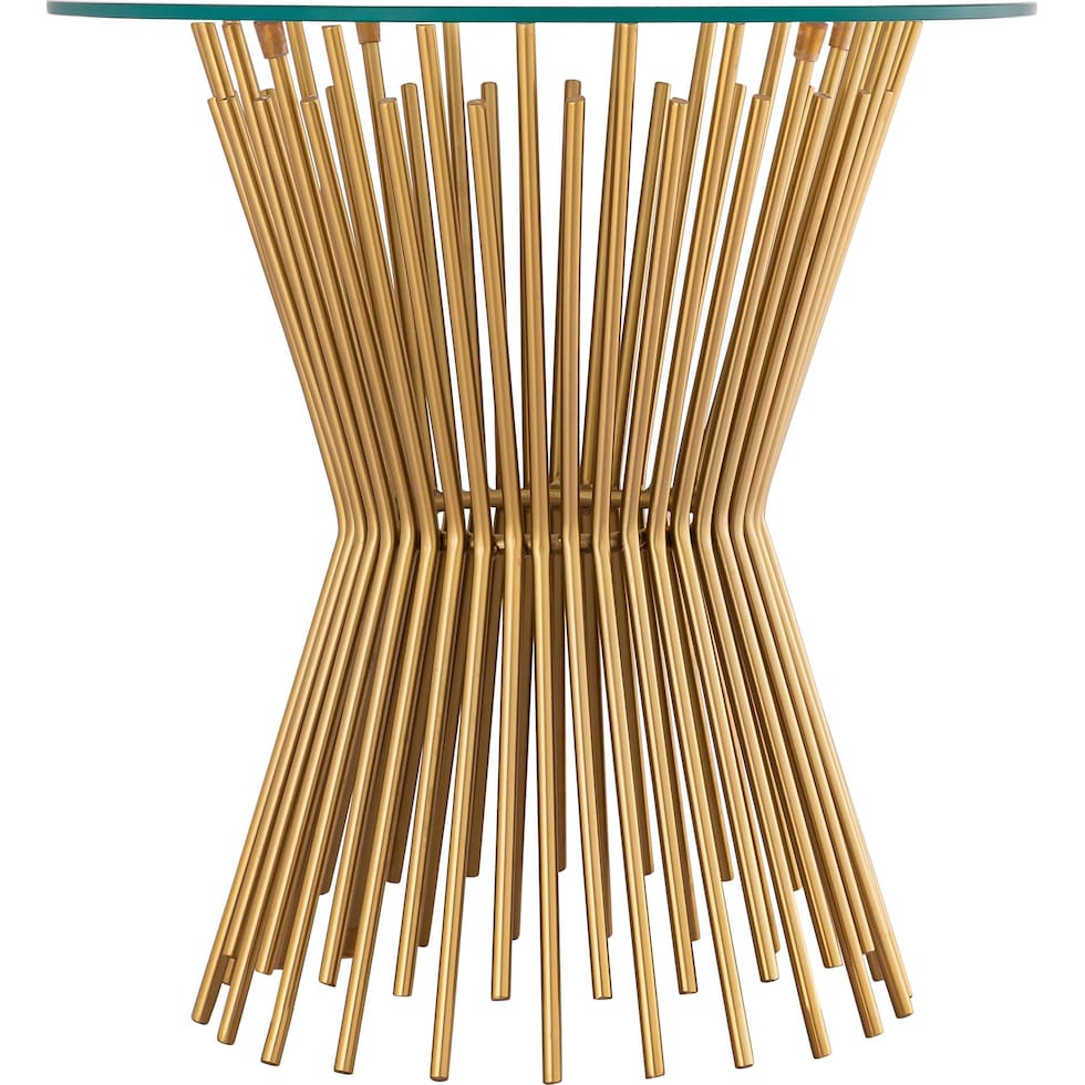edwin gold end table   
