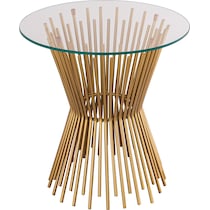 edwin gold end table   