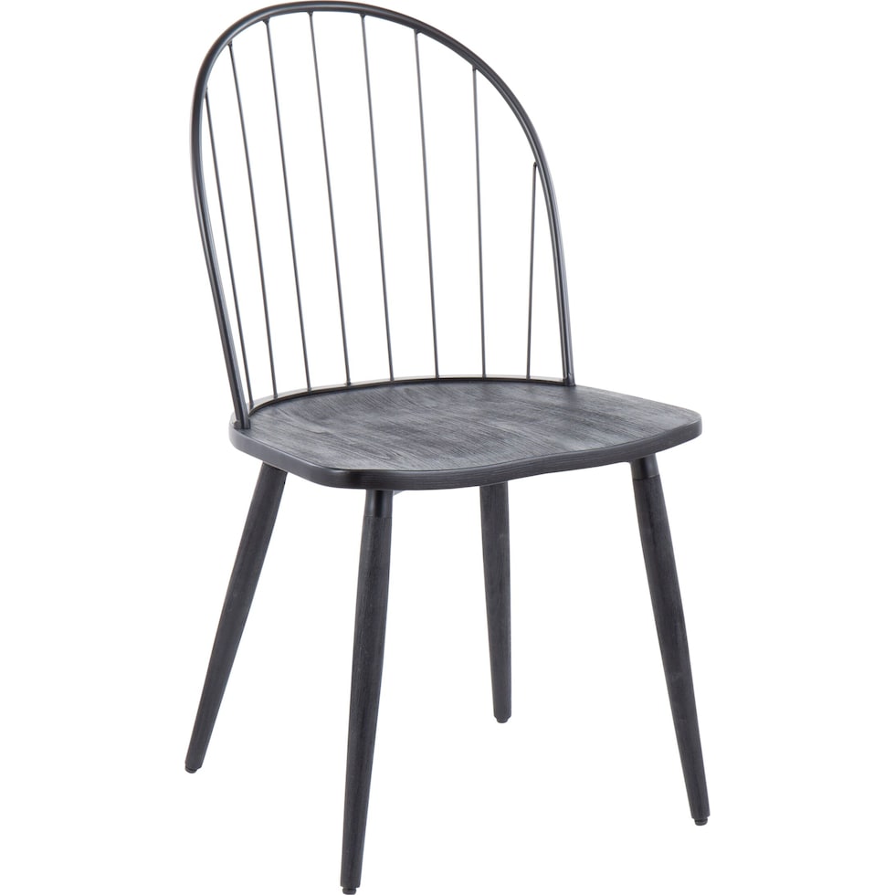 eileen black dining chair   