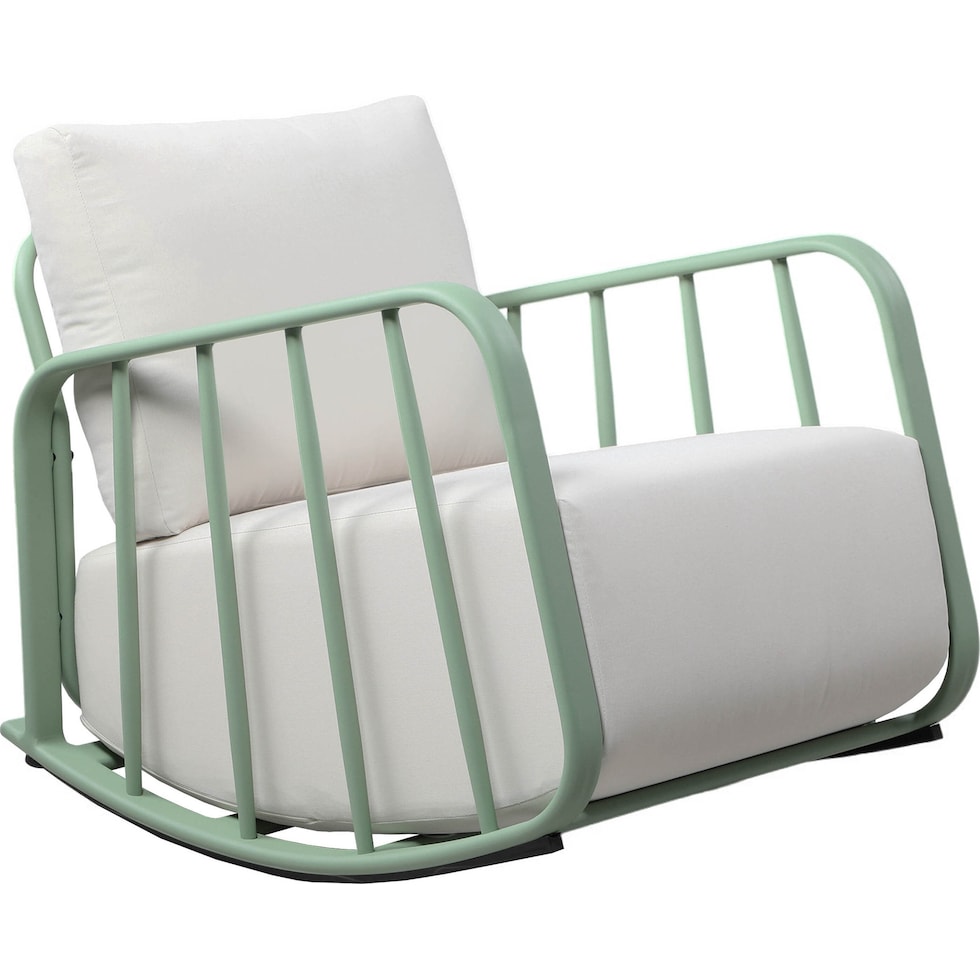 el paso green cream rocking chair   