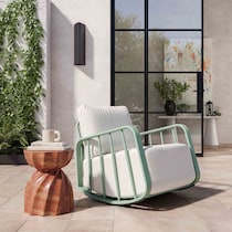 el paso green cream rocking chair   