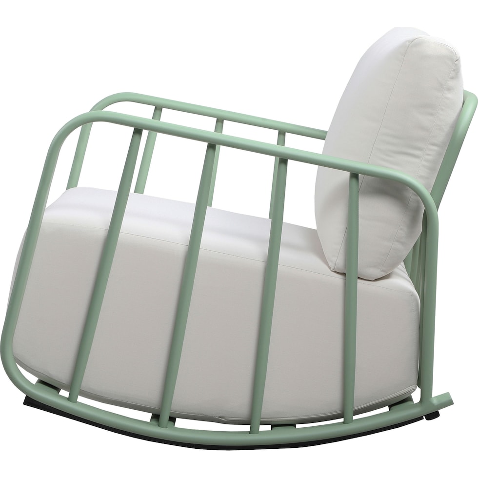 el paso green cream rocking chair   