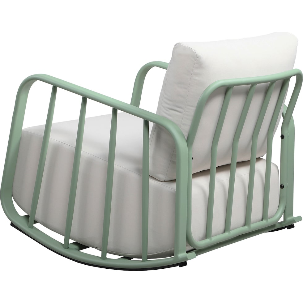 el paso green cream rocking chair   