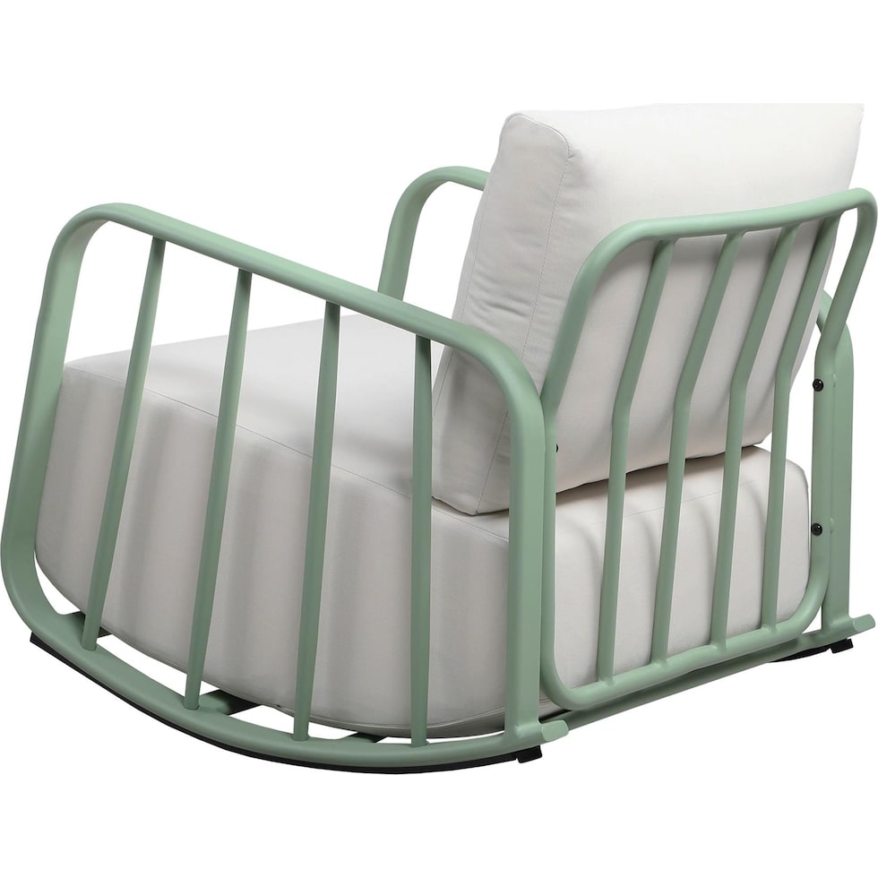el paso green cream rocking chair   