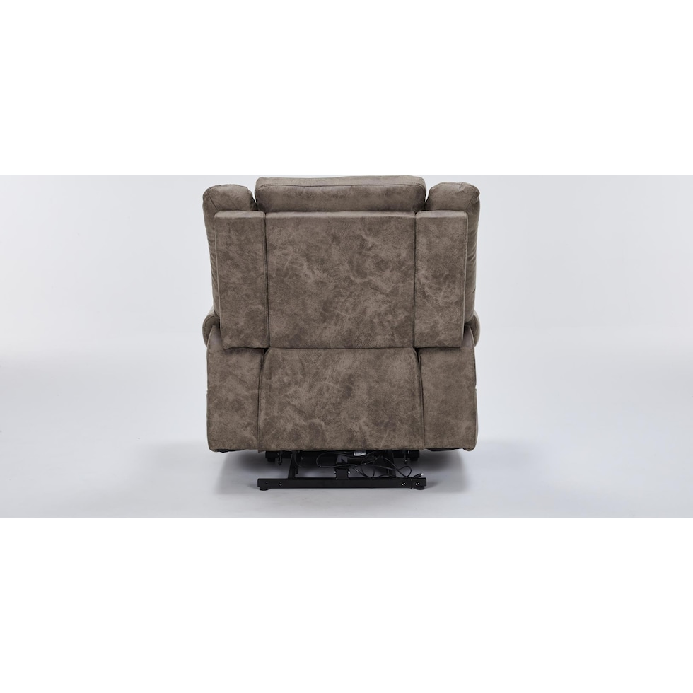 elden dark brown recliner   