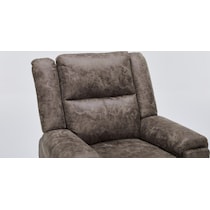 elden dark brown recliner   