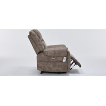 elden dark brown recliner   