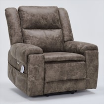 elden dark brown recliner   