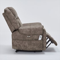 elden dark brown recliner   