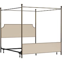 elena linen bronze king bed   