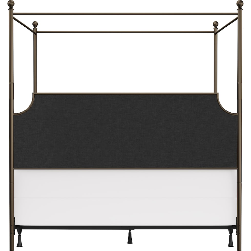 elena linen bronze king bed   