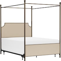 elena linen bronze queen bed   