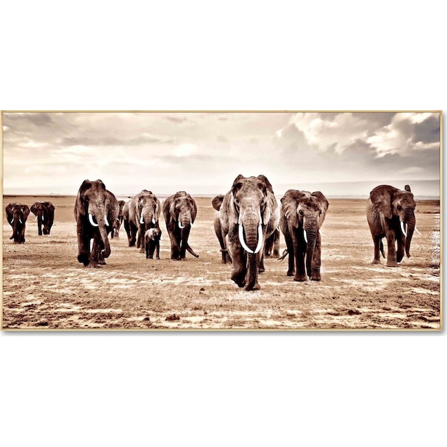 Home Accessories - Elephant Herd Wall Art