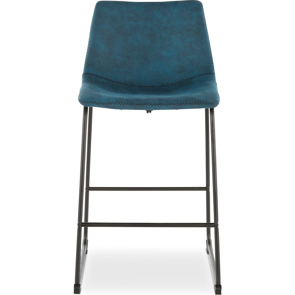 eli blue counter height stool   