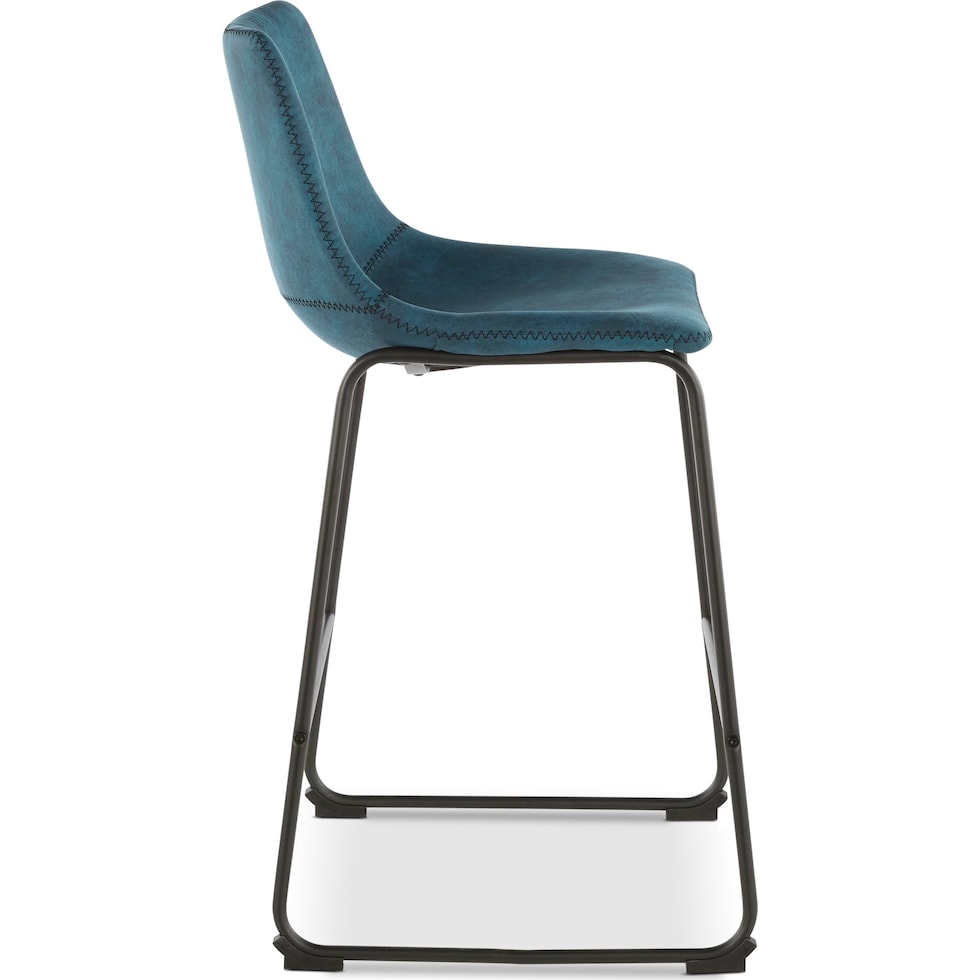 eli blue counter height stool   