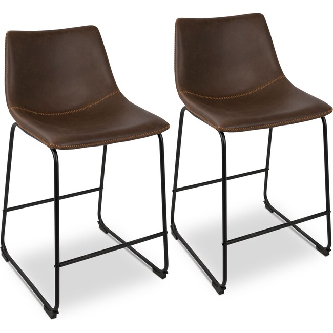 Dining Room Furniture - Eli Set of 2 Counter-Height Stools