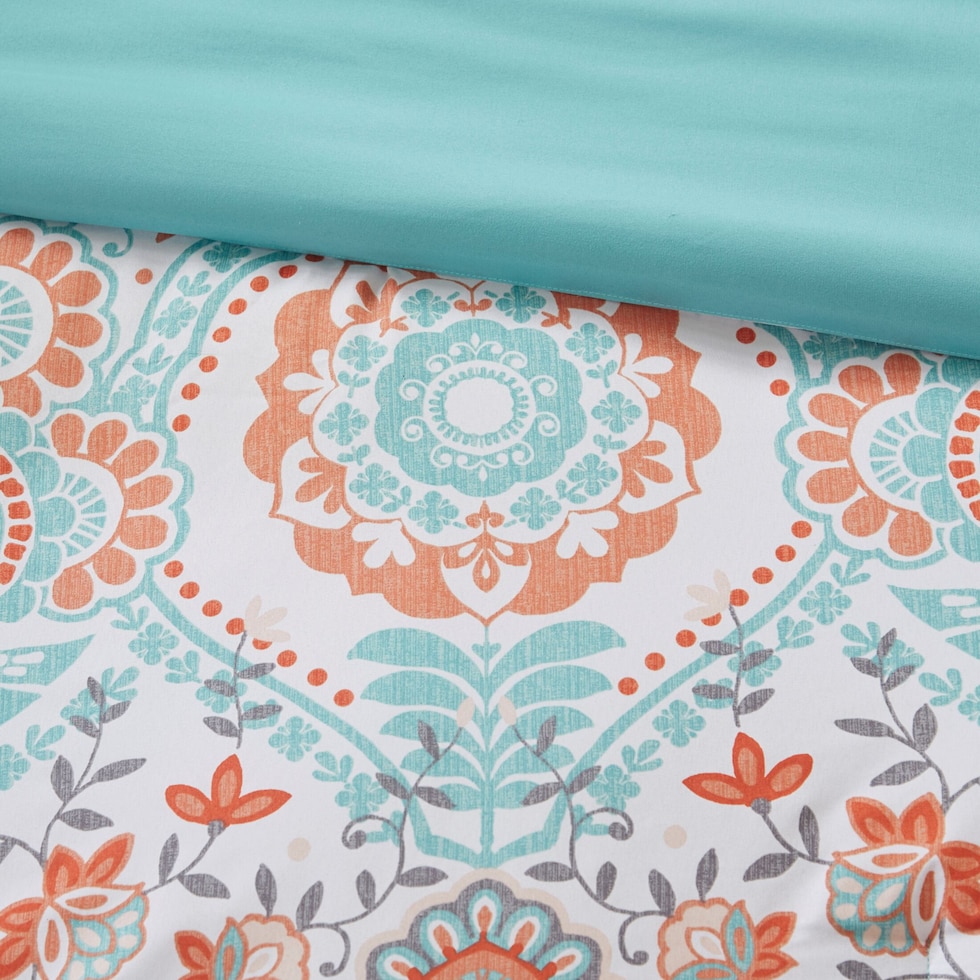 eliana blue twin bedding set   