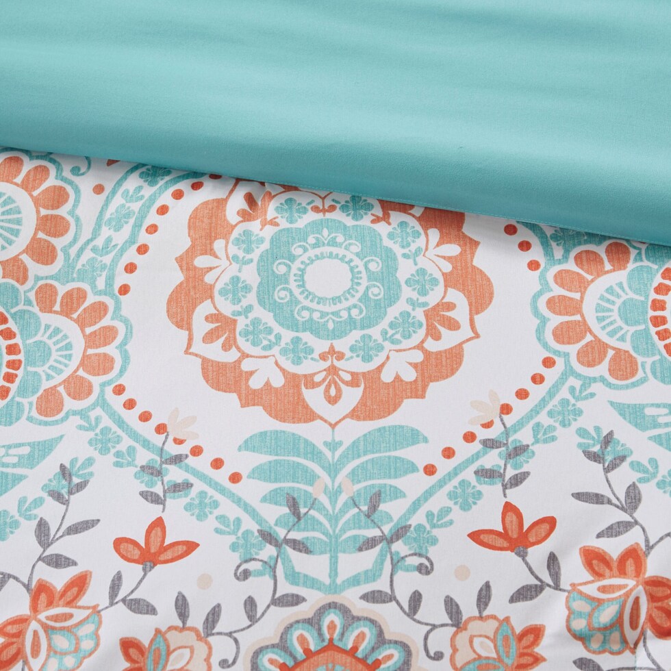 eliana blue twin bedding set   