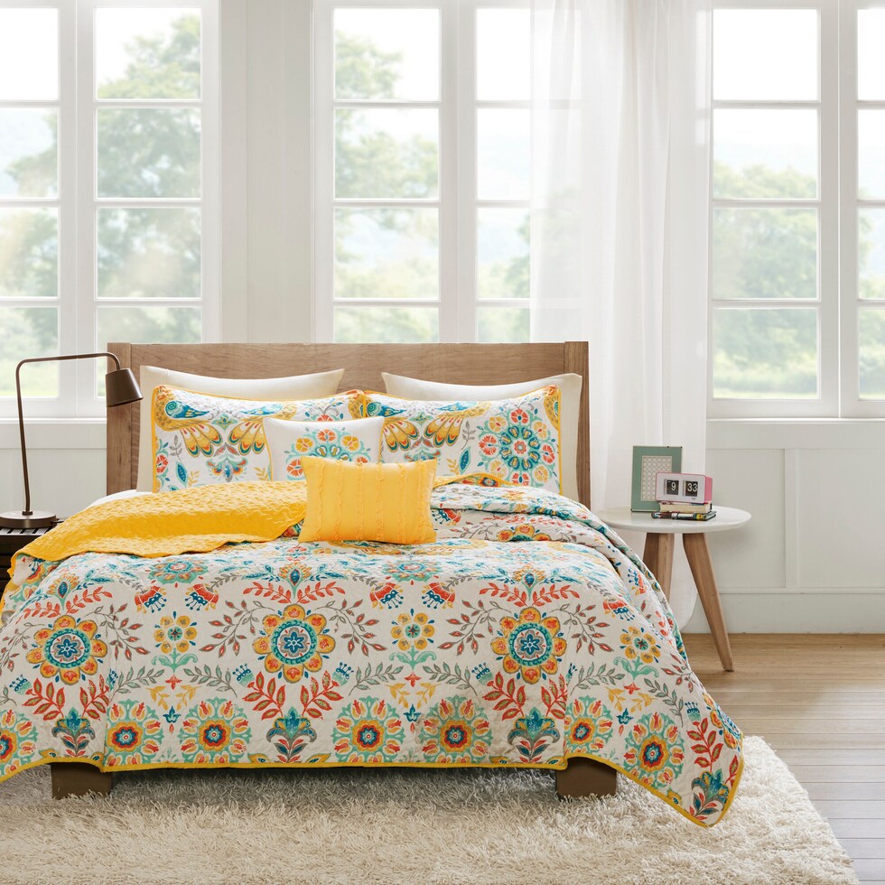 eliana multicolor twin bedding set   