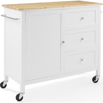 elio white natural kitchen island   