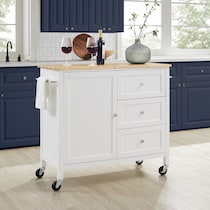elio white natural kitchen island   