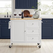 elio white natural kitchen island   