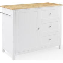 elio white natural kitchen island   