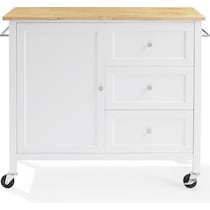 elio white natural kitchen island   