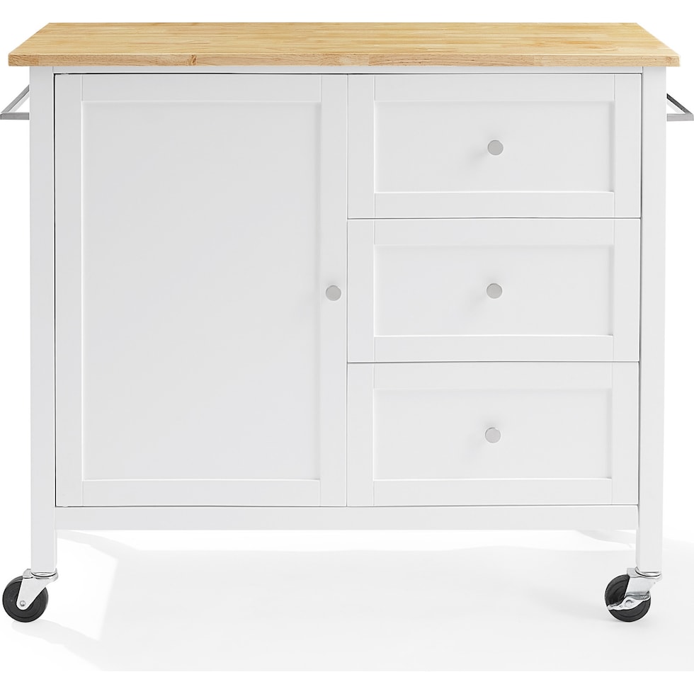 elio white natural kitchen island   