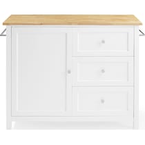 elio white natural kitchen island   