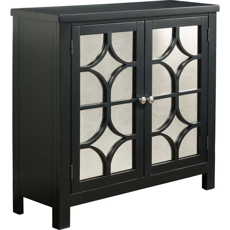 eliott black accent chest   