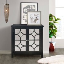 eliott black accent chest   