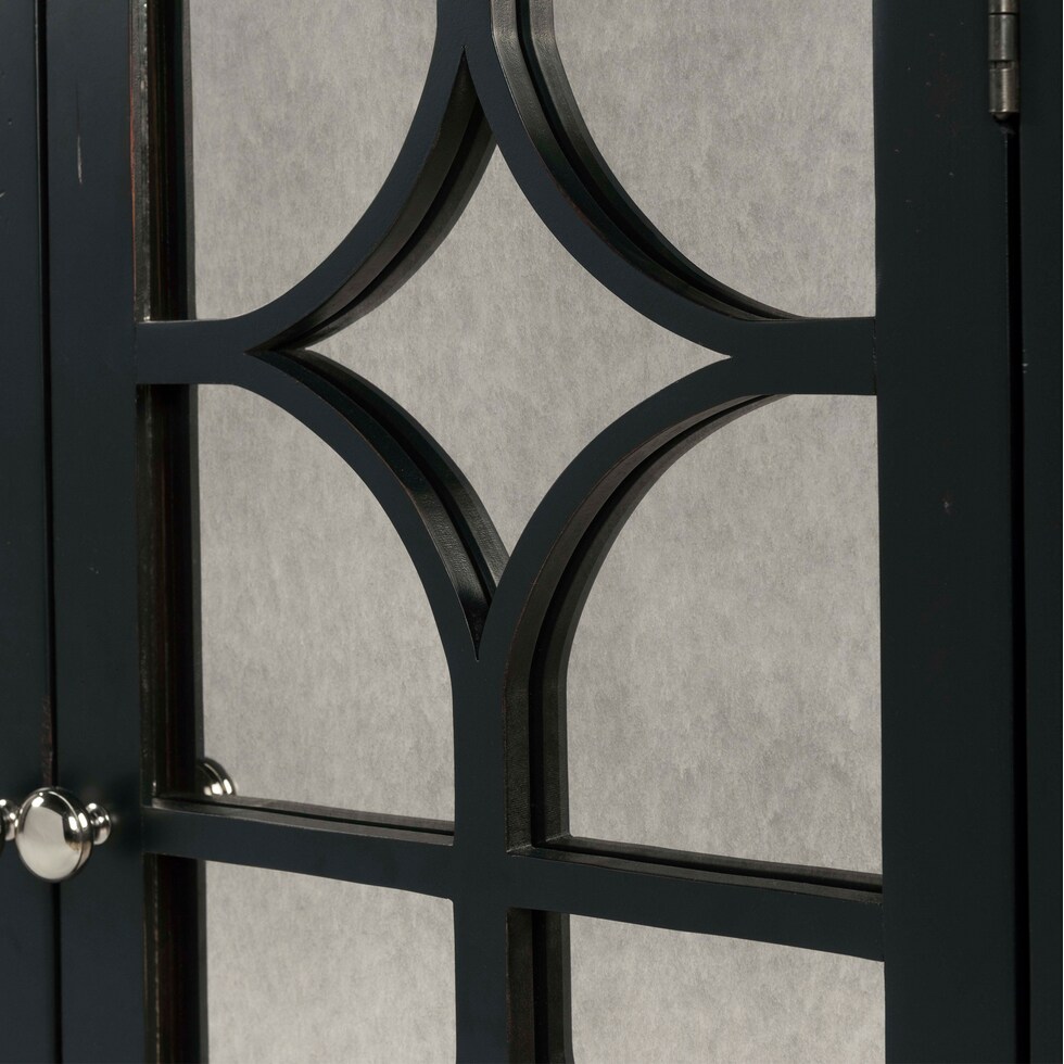 eliott black accent chest   