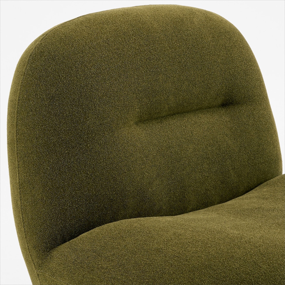 elise green swivel chair   