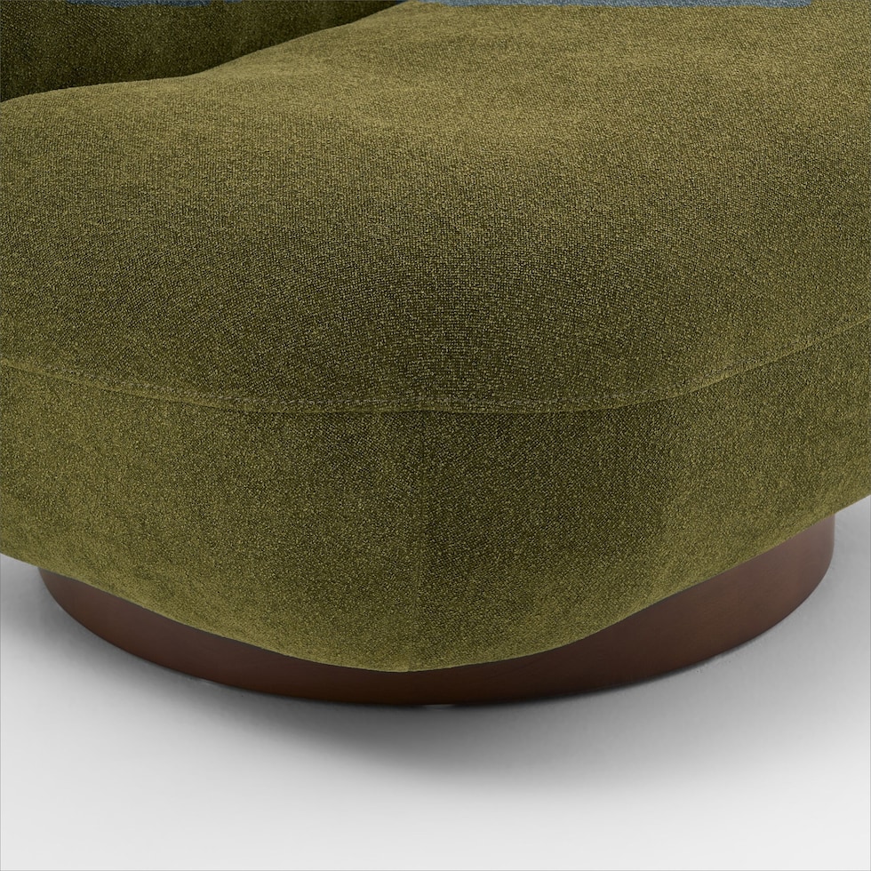 elise green swivel chair   