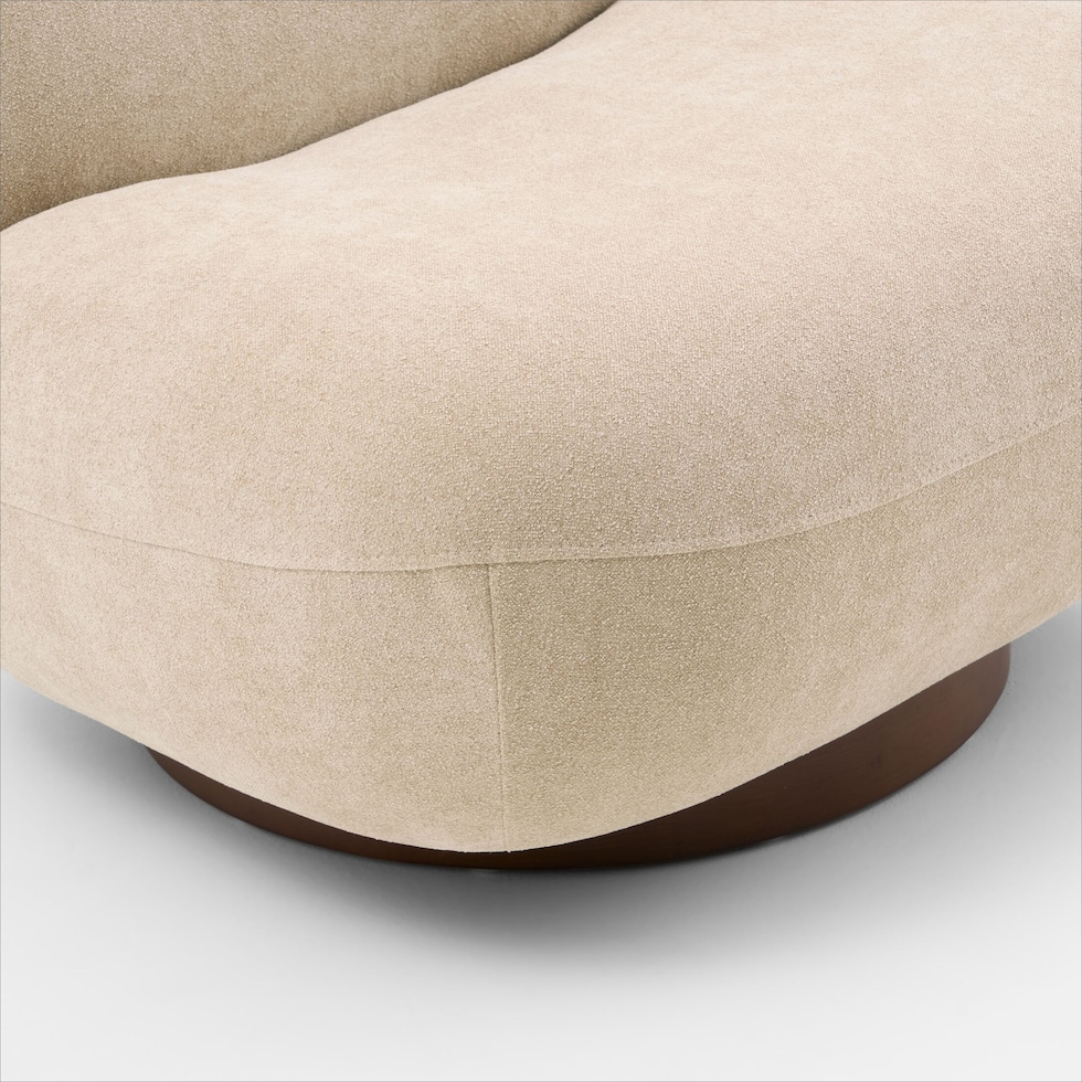 elise neutral swivel chair   