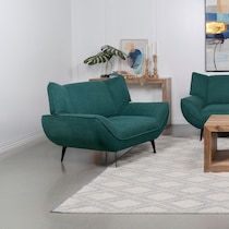 elizabeth blue accent chair   