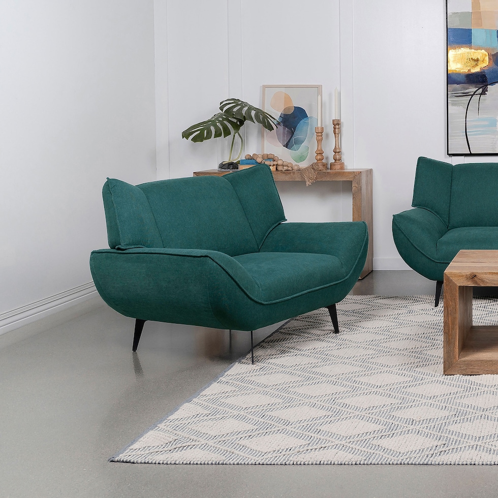 elizabeth blue accent chair   