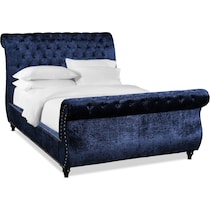 ella blue king bed   