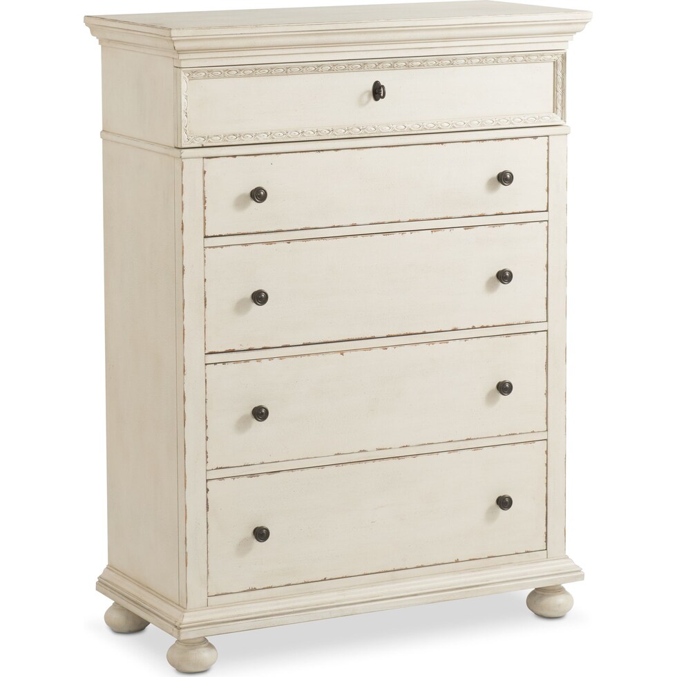 ella white chest   