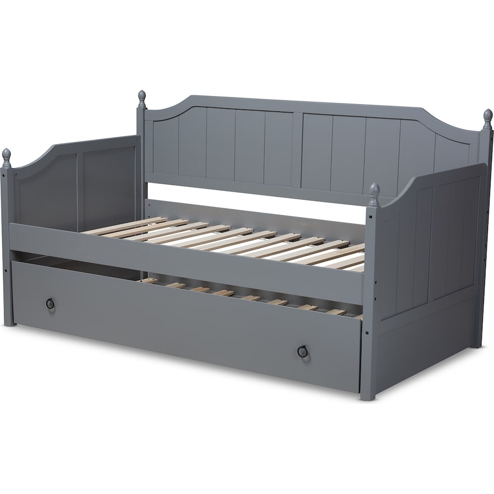 ellamay gray twin bed   