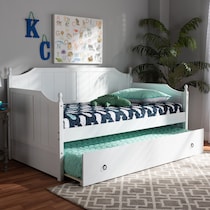 ellamay white twin bed   