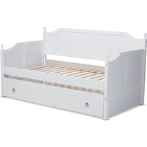 ellamay white twin bed   