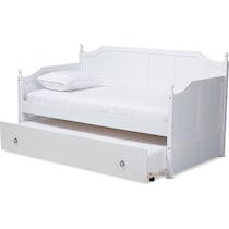 ellamay white twin bed   