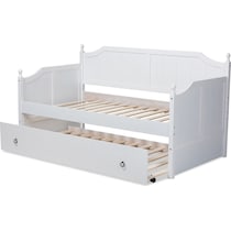 ellamay white twin bed   