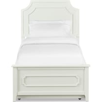 elle gray twin bed with trundle   