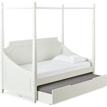 elle gray twin bed with trundle   